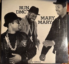 RUN DMC- MARY MARY/ 1988 LP,,TAUGHER THAN LEATHER&amp;quot;/SIGILAT,NEFOLOSIT ! foto