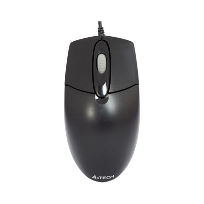 Mouse A4Tech OP720, Wired, USB, 800 DPi, 2 Butoane, Scroll, Senzor Optic, Negru foto