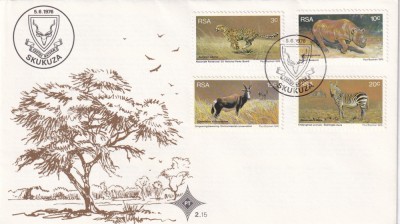 FILATELIE TEMATICA - PLIC AFRICA DE SUD TEMATICA FAUNA foto