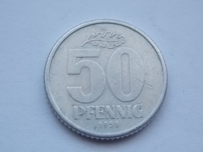 50 PFENNIG 1958 RDG foto