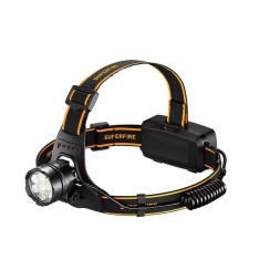 Lanterna frontala LED cu senzor de miscare, Superfire HL107, 1500lm, 5 moduri, 2x 18650, incarcare USB-C, IP44, pentru camping, pescuit si reparatii
