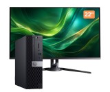 Pachet PC second hand Dell OptiPlex 5070 SFF i5-9400, 16GB SSD, monitor 22 inch