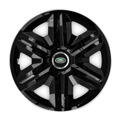 Set 4 capace roti Hubcaps fast black R16 Compatibil Cu Land Rover foto
