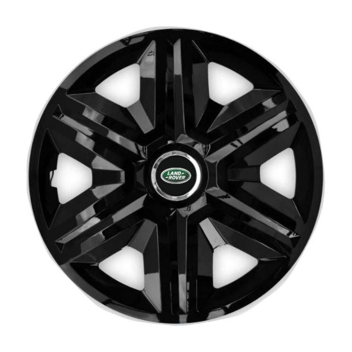 Set 4 capace roti Hubcaps fast black R16 Compatibil Cu Land Rover