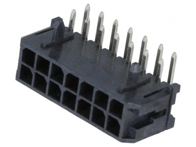 Conector Micro-Fit 3.0 3mm 14 PIN THT 8.5A foto