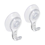 Carlige acrilice transparente cu ventuză &ndash; Set de 2, CMCLASS