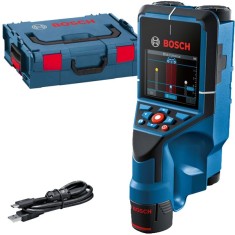 Bosch D-TECT 200 C - Detector de metale cu 1 acumulator Li-Ion 12 V 2 Ah 200 mm valiza speciala