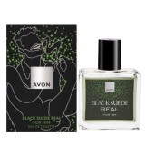 Cumpara ieftin Parfum masculin Avon Black Suede Real 30 ml, apa de toaleta aromatica lemnoasa cu muscata, piper de Sichuan si muschi, aroma condimentata pentru barba