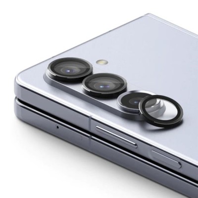 Folie Camera pentru Samsung Galaxy Z Fold5 - Ringke Camera Lens Frame Glass - Black foto
