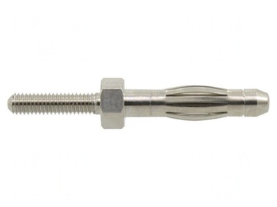Mufă Banană 4mm 36A Nichelat Neizolat M3 foto