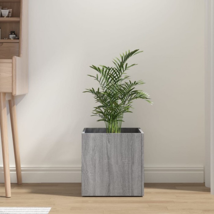 Gossi jardiniera cutie, stejar sonoma, 40x40x40 cm, lemn compozit