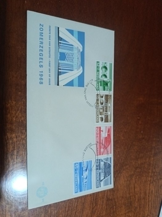 Fdc Olanda 1968 poduri