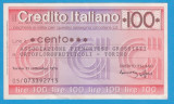 (1) CEC BANCAR ITALIAN - CREDITO ITALIANO, 100 LIRE, TORINO 1976