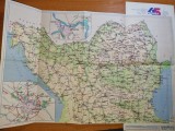 Harta auto turistica romania,bulgaria,iugoslavia,grecia turcia - anii &#039;90