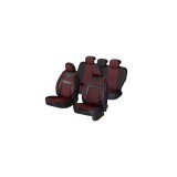 SET HUSE SCAUN DYNAMIC ROSU AUTOHELEX UNIVERSALE MATERIAL TEXTIL CU PIELE ECOLOGICA COMPATIBILE AIRBAG