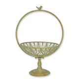 Cosulet flori din fier forjat antik green XW-34