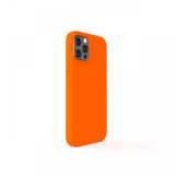 Husa iPhone 12 Pro Max Lemontti Liquid Silicon Orange