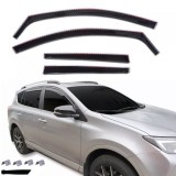Paravanturi de vant pentru TOYOTA RAV4 2013 - 2019 Auto Masina Negru transparent 4 buc.