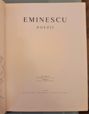 Mihai Eminescu - Poezii (Text stabilit de Perpessicius, ilustratii de Ligia Macovei) foto