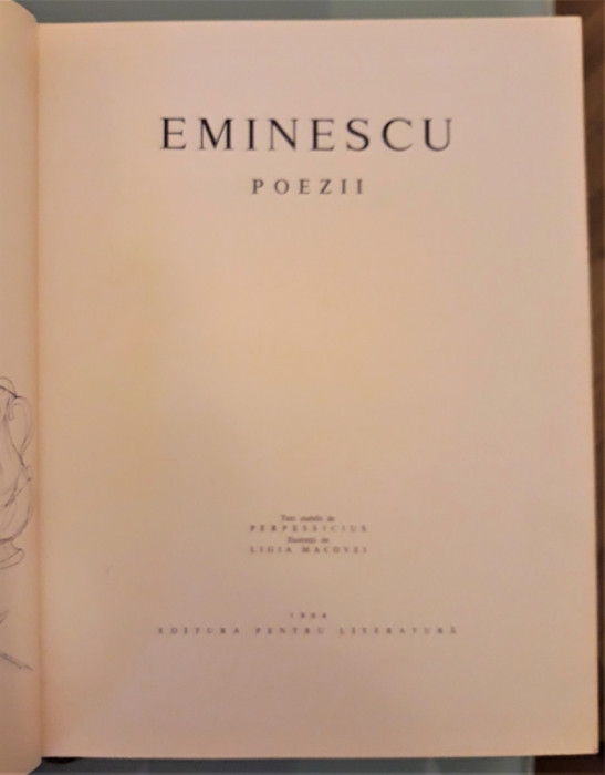 Mihai Eminescu - Poezii (Text stabilit de Perpessicius, ilustratii de Ligia Macovei)