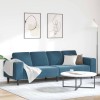 VidaXL Set de canapea albastru Catifea 3335090