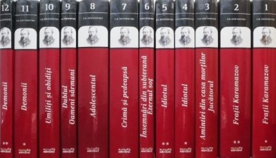 Colectia Dostoievski, Biblioteca Adevarul, 12 volume foto