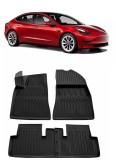 Cumpara ieftin Set Covorase Auto Cauciuc Umbrella Pentru Tesla Model 3 (2017-2022)