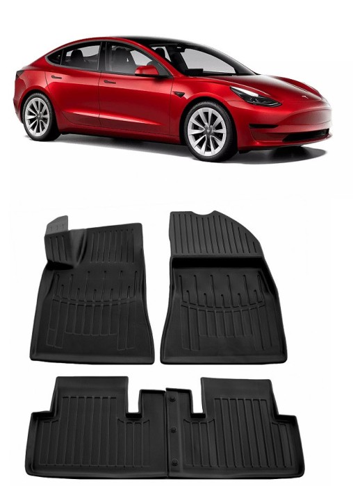 Set Covorase Auto Cauciuc Umbrella Pentru Tesla Model 3 (2017-2022)