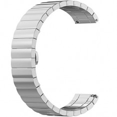 Curea metalica Smartwatch Samsung Galaxy Watch 46mm, Samsung Watch Gear S3, iUni 22 mm Otel Inoxidabil Silver Link Bracelet