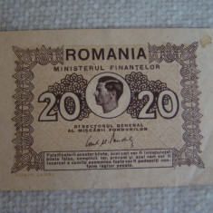 Bancnota 20 Lei 1945 - aUNC