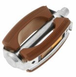 Pedale Moto Union Sport Cauciuc Maro 63x118mm, Ax Otel, Catadioptrii Omologate
