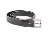 Curea din piele naturala neagra, 30 mm, Leda