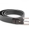 Curea din piele naturala neagra, 30 mm, Leda