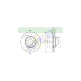 Set disc frana Icer 78BD90032, parte montare : Punte Fata