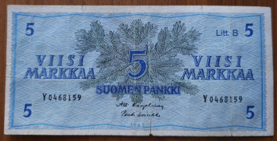 5 markkaa 1963, Finlanda foto