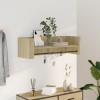 VidaXL Raft de perete, stejar sonoma, 100x35x30,5 cm, lemn prelucrat 848460