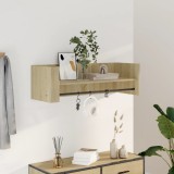 Gossi raft de perete, stejar sonoma, 100x35x30,5 cm, lemn prelucrat