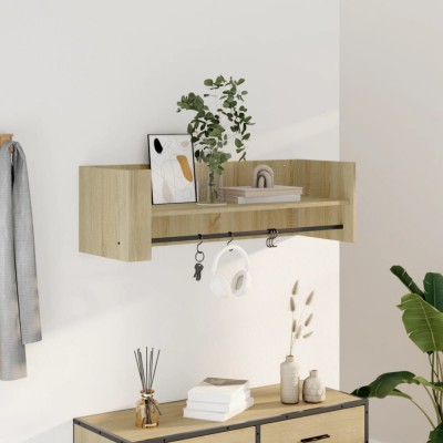 vidaXL Raft de perete, stejar sonoma, 100x35x30,5 cm, lemn prelucrat 848460 foto