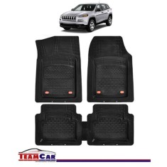 Covorase Auto TeamCar&reg; Tip Tavita Compatibile Jeep Cherokee KL (2014&ndash;2022) Negru Material Rezistent