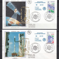 Franta 1991 - FDC SPECIAL AUR - EUROPA SPATIALA - Tiraj 60 ex. numerotate