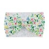 Bentita lata cu funda si imprimeu - Model 22 (Marime Disponibila: 6-12 luni
