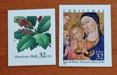 U.S.A- 1997-&amp;#039;&amp;#039;craciun-pictura -religie-2val-MNH-Nestampilate foto