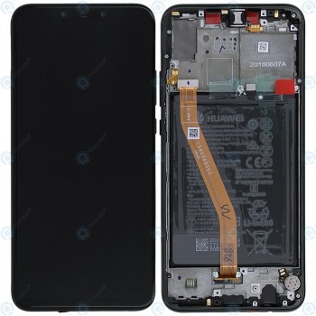 Huawei Nova 3 (PAR-LX1, PAR-LX9) Capac frontal al modulului de afișare + LCD + digitizer + acumulator negru 02352BNM foto