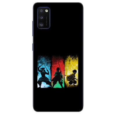 Husa compatibila cu Samsung Galaxy A41 Silicon Gel Tpu Model Demon Slayer Team foto