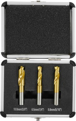 Set 3 burghie pentru sudura 6.5-8-10mm V86478 Verke foto