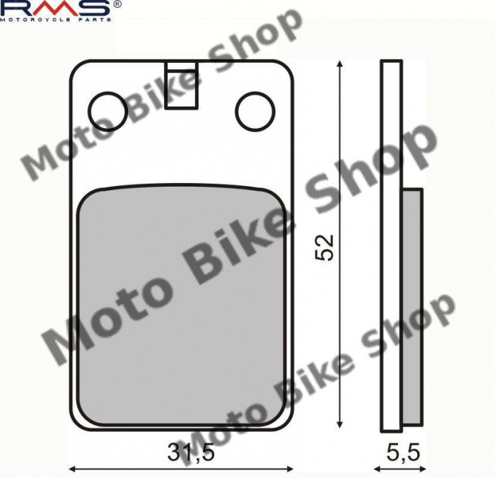 MBS Placute frana Malaguti Crosser CR1/F10/F12 50 94-98 MCB564, Cod Produs: 225100030RM