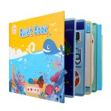 Carte educativa cu stickere reutilizabile Quiet Book, 10 pagini, multicolor