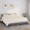 VidaXL Pătură cu greutăți, crem deschis, 220x260 cm, 15 kg, textil 350767