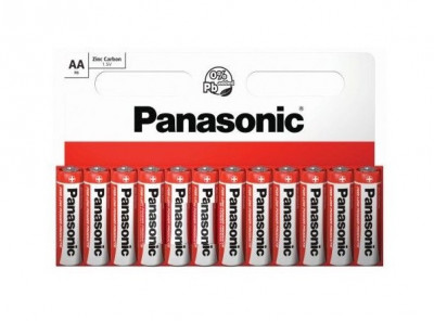 Baterie Panasonic AA R6 1,5V zinc carbon R06RZ/12HH set 12 buc. foto