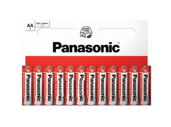 Baterie Panasonic AA R6 1,5V zinc carbon R06RZ/12HH set 12 buc.